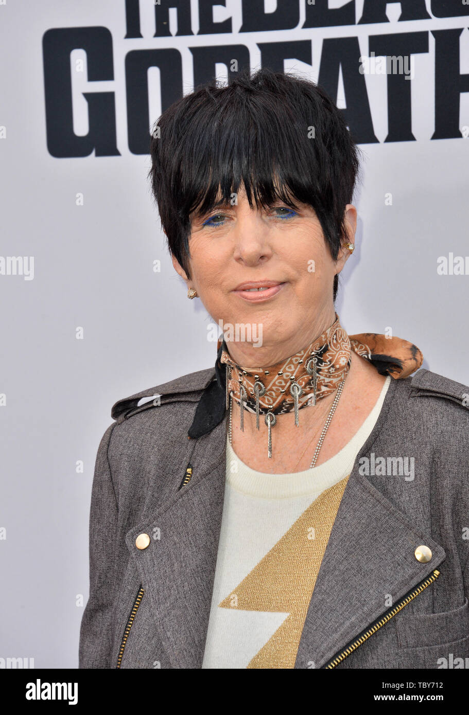 Los Angeles, USA. 03 Juni, 2019. LOS ANGELES, USA. Juni 03, 2019: Diane Warren bei der Premiere zu "Der Pate" Schwarz bei Paramount Theater. Foto: Paul Smith/Alamy leben Nachrichten Stockfoto