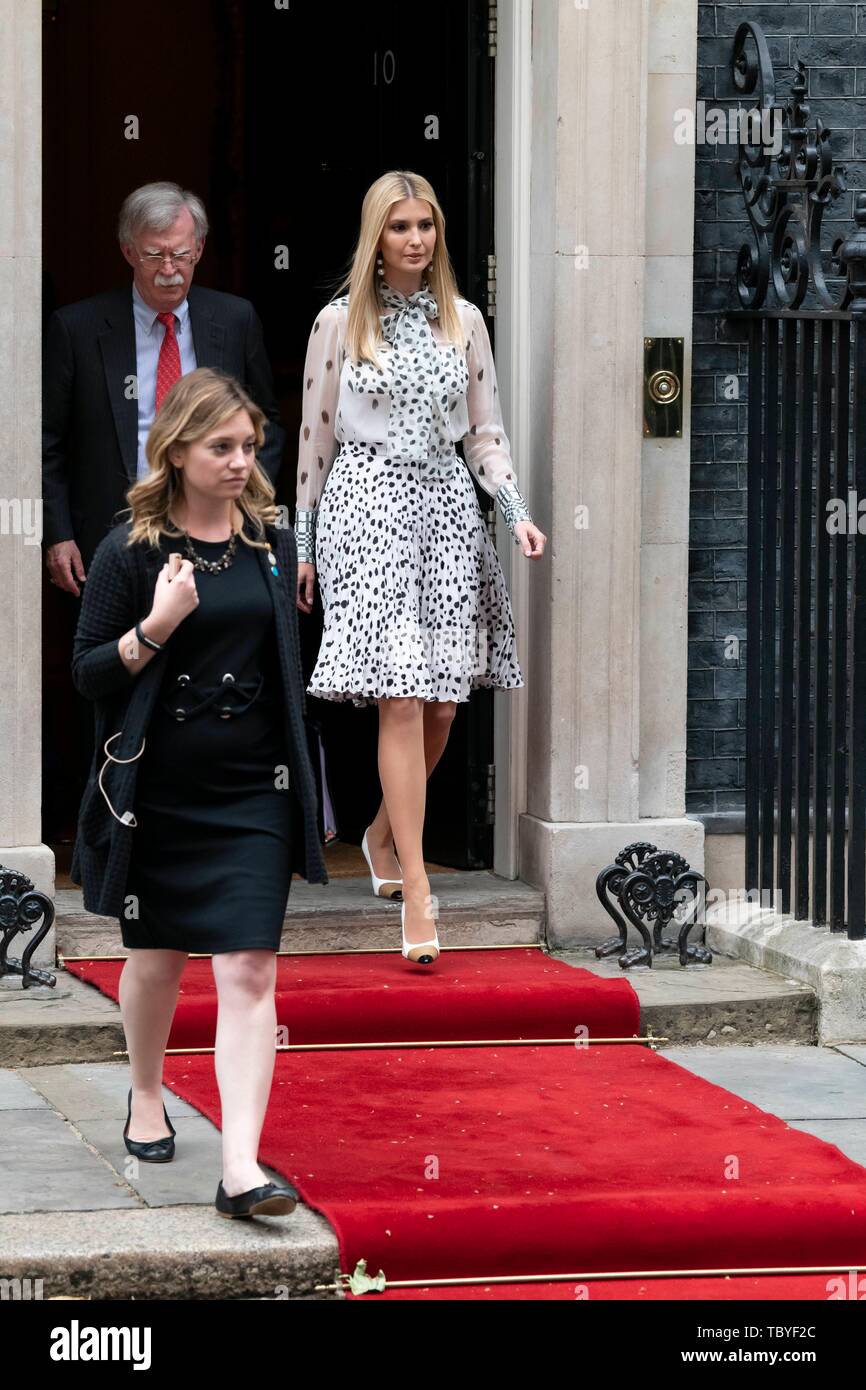 London, Großbritannien. 04 Juni, 2019. Ivanka Trump visits 10 Downing Street. London, Großbritannien. 04/06/2019 | Verwendung der weltweiten Kredit: dpa Picture alliance/Alamy leben Nachrichten Stockfoto
