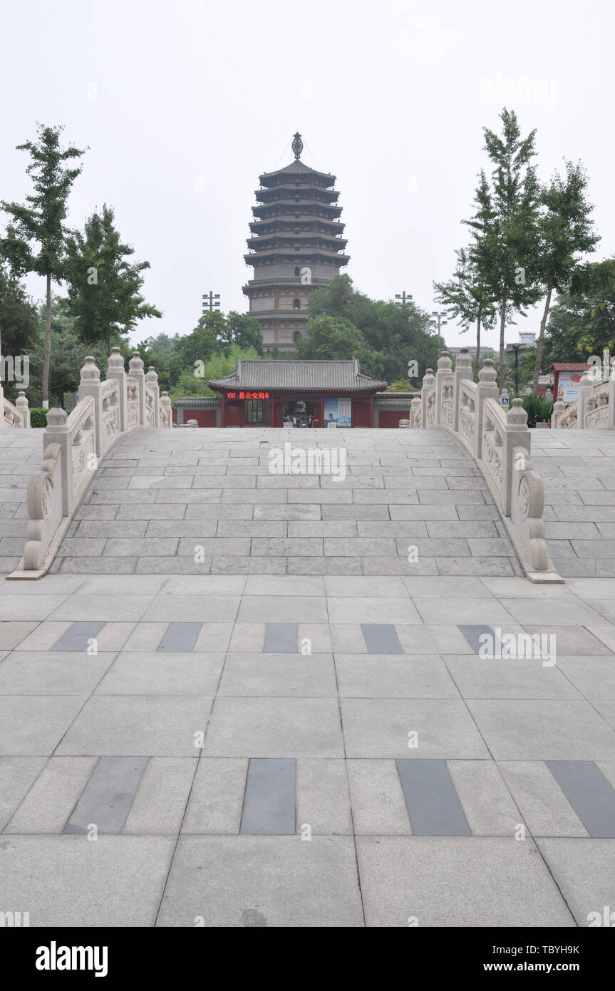 Tianning Tempel, Zhengding, Provinz Hebei Stockfoto