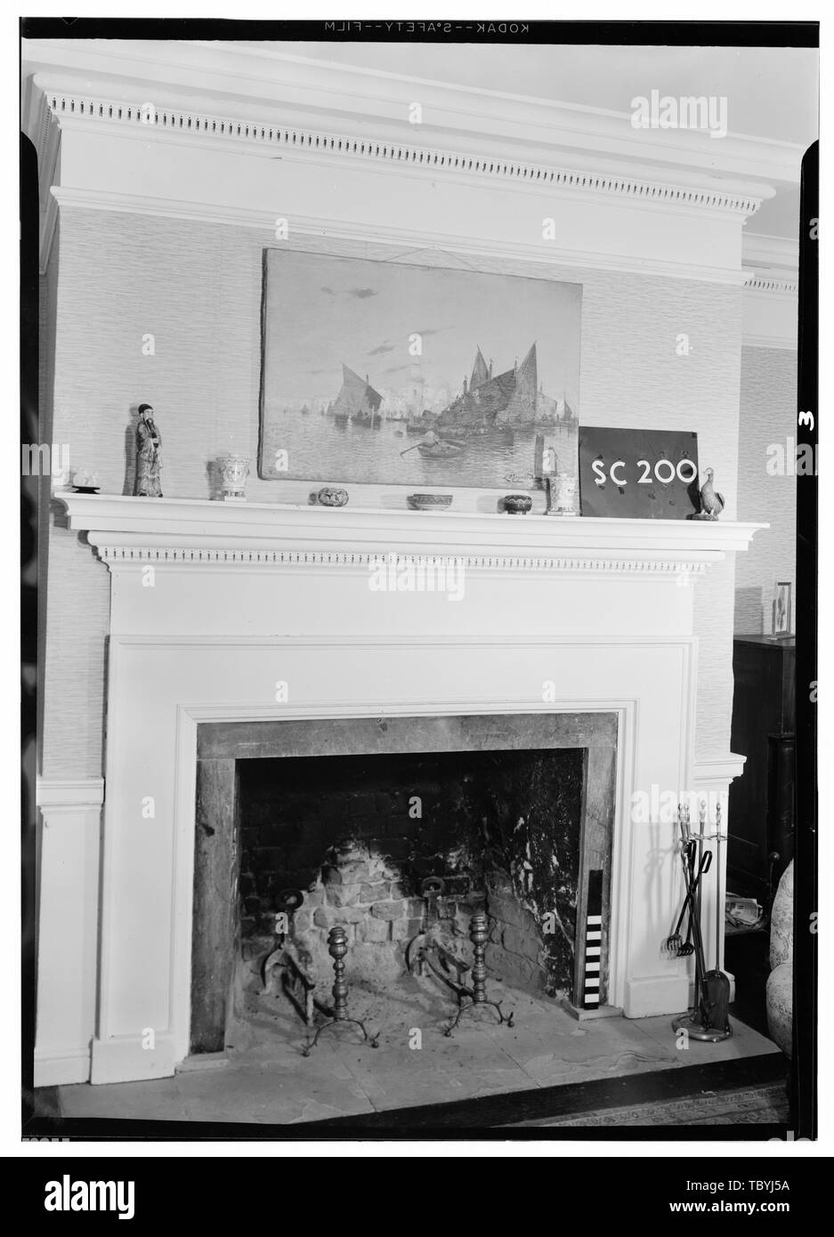 Mai 13 1958 Salon Mantel Hopsewee Plantage Us Routen 17