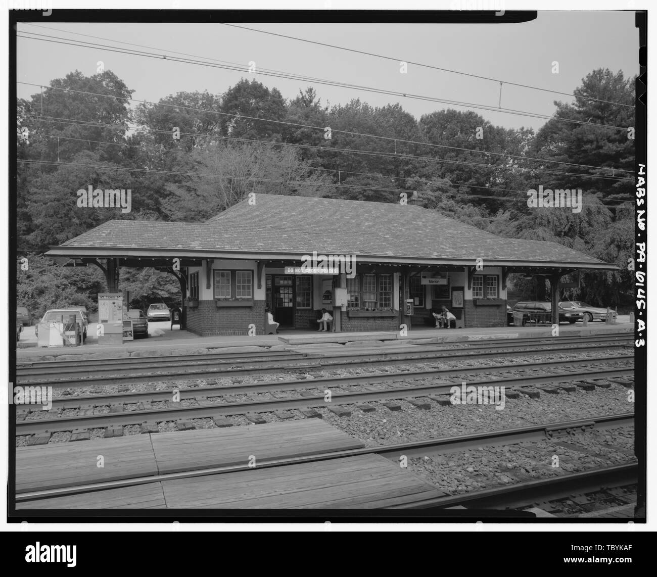 Merion Bahnhof, Hauptbahnhof, bürgerlichen Kreis, Merion Park, Montgomery County, PA Stockfoto