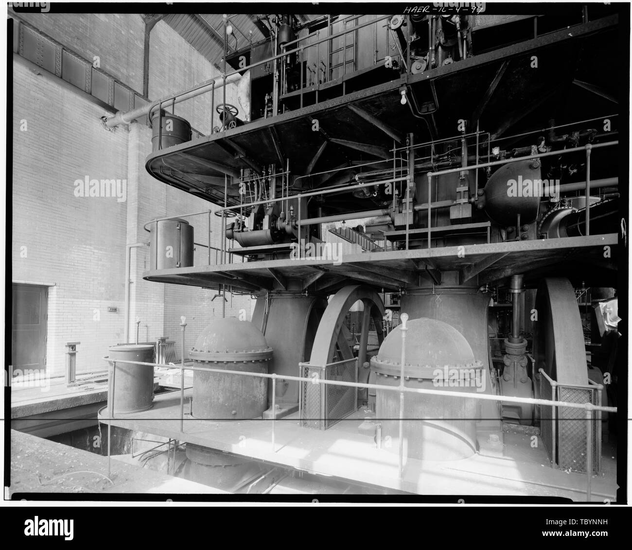 Nr. 4 Motor. Lakeview Pumpstation, Clarendon und Montrose Avenue, Chicago, Cook County, IL Stockfoto