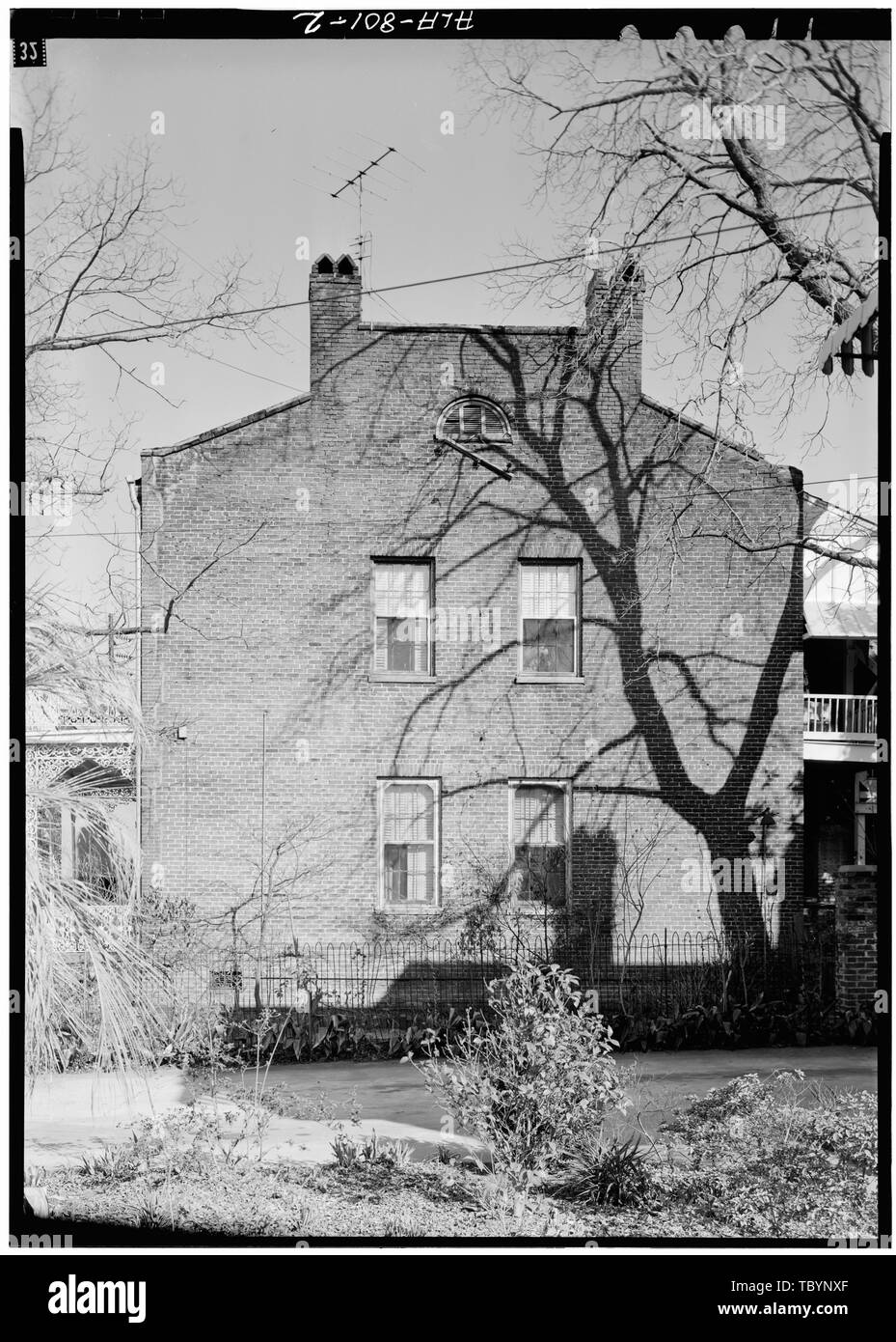 Norden (VORNE) ELEVATION BatreBernheimerSaad House, 155 Monroe Street, Mobile, Mobile County, AL Stockfoto