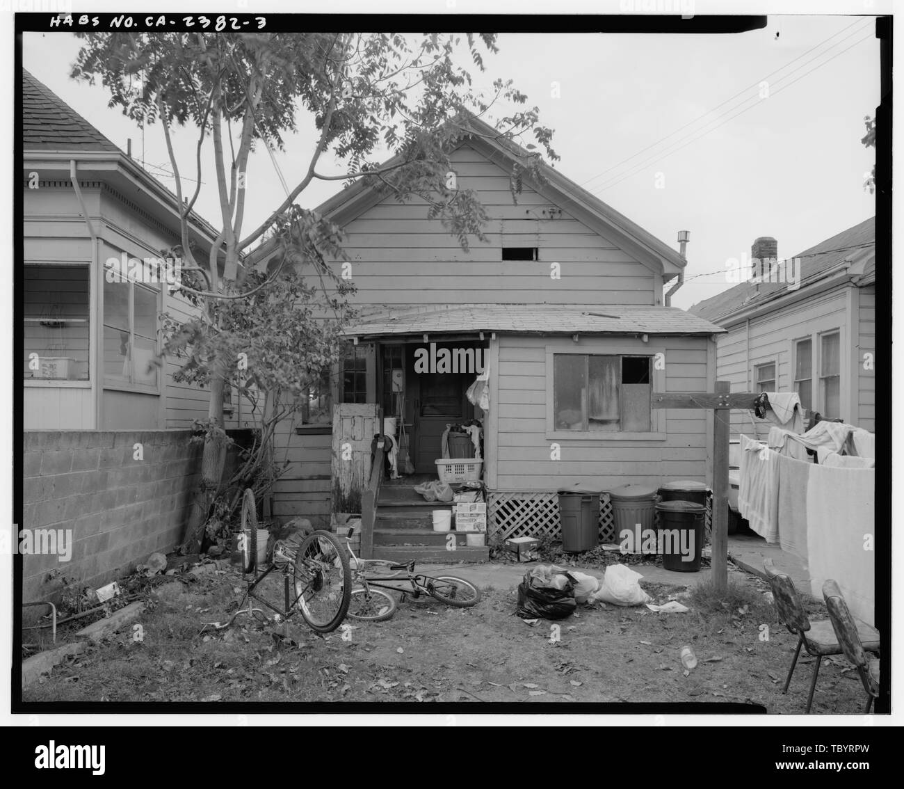 Norden zurück Frank Simondi House, 325 West St. John Street, San Jose, Santa Clara County, CA Stockfoto