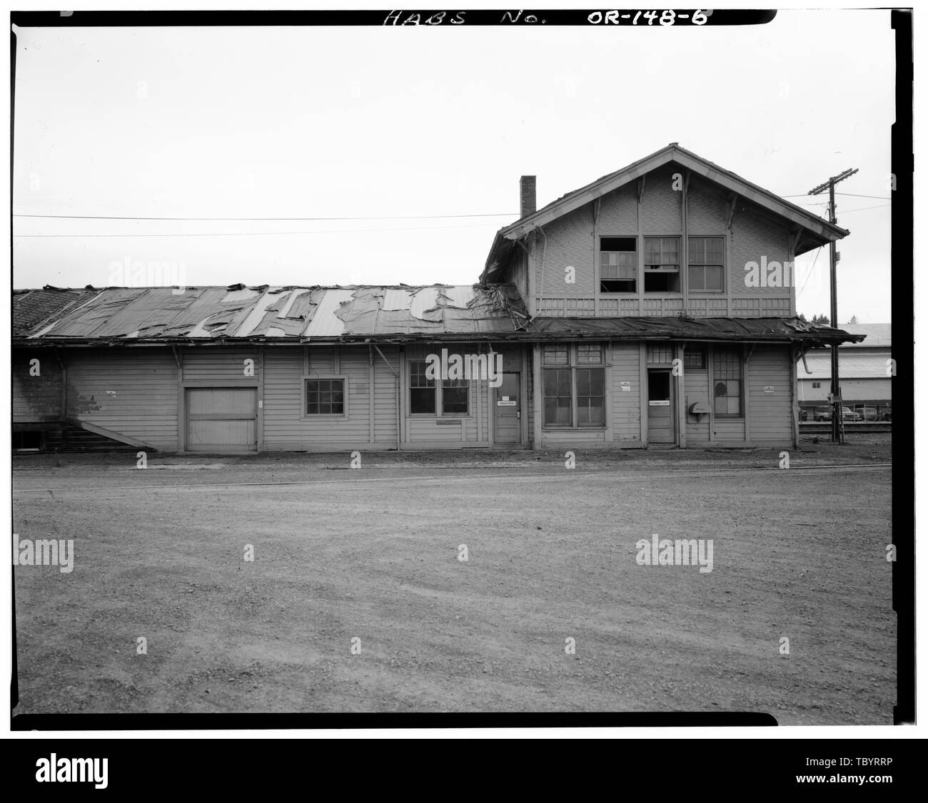 Nord, WEST END Southern Pacific Railroad Station, 310 South 7th Street, Springfield, Lane County, ODER Stockfoto
