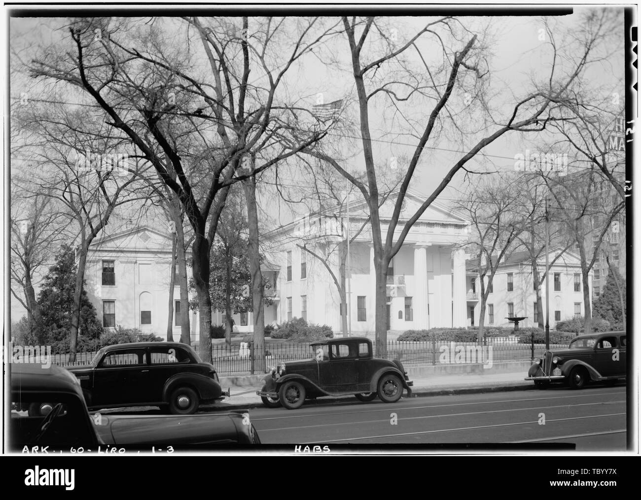Norden Elevation. April 12, 1934. Reynolds Old State Capitol Building, Markham und Zentrum Straßen, Little Rock, Pulaski County, AR Stockfoto