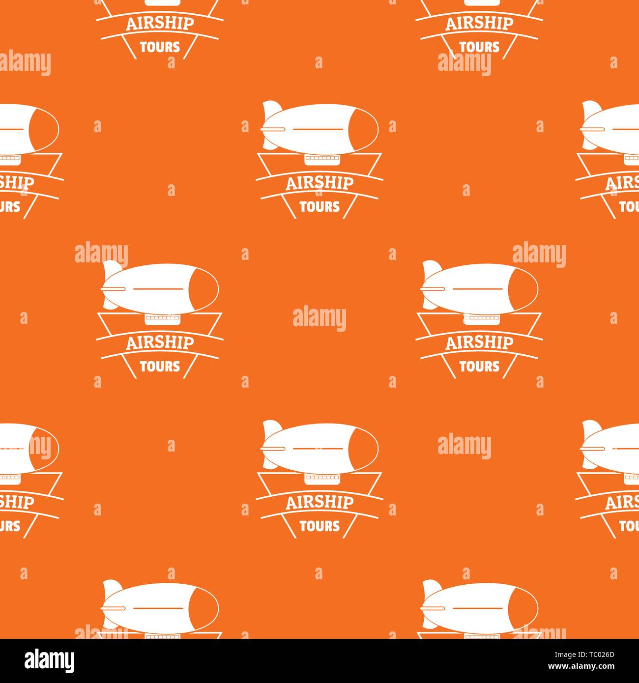 Sky zukuenftiges Muster Vector Orange Stock Vektor