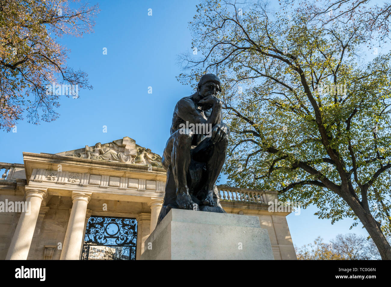 Statue von Rodin Art Gallery in Philadelphia, United States Stockfoto