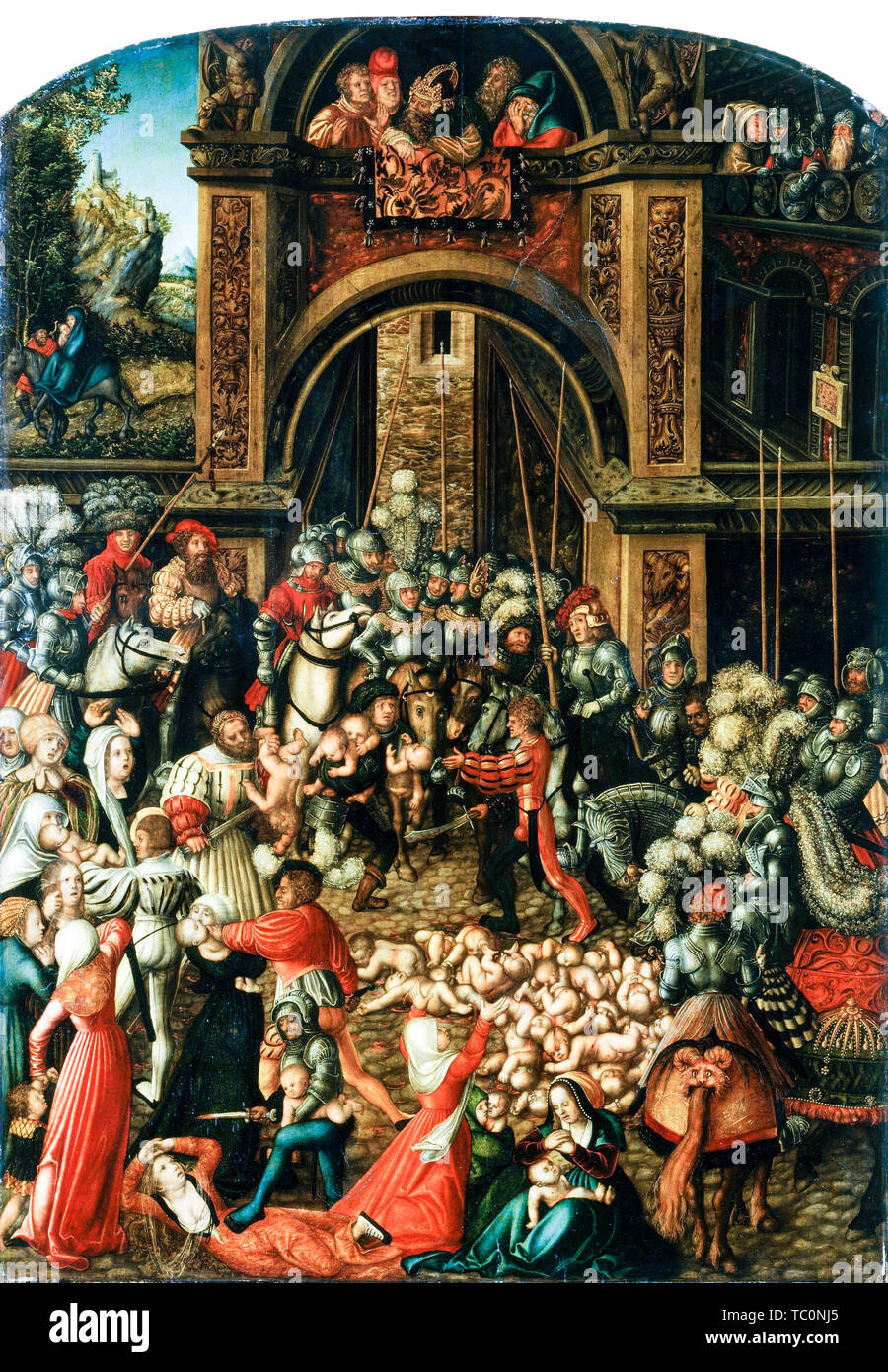 Lucas Cranach der Ältere, Der Mord der unschuldigen Kinder, Malen, 1515 Stockfoto