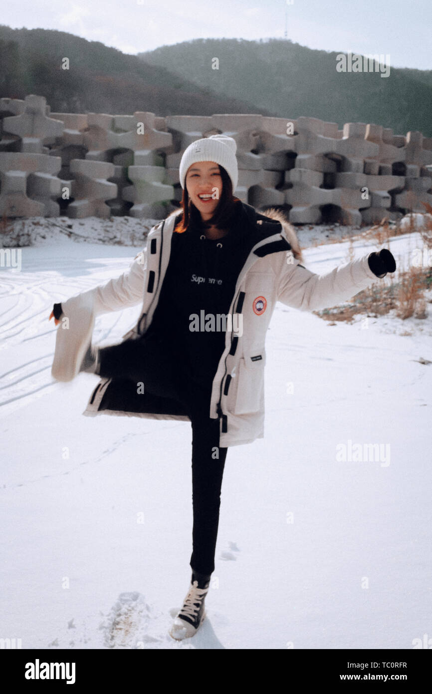 Lief Xiaoran's Galerie Stockfoto