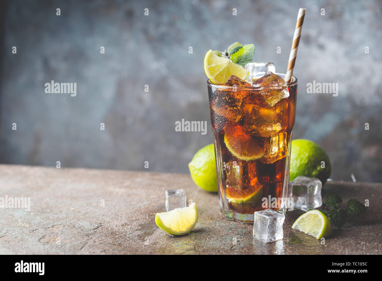 Frisch aus Cuba Libre Stockfoto