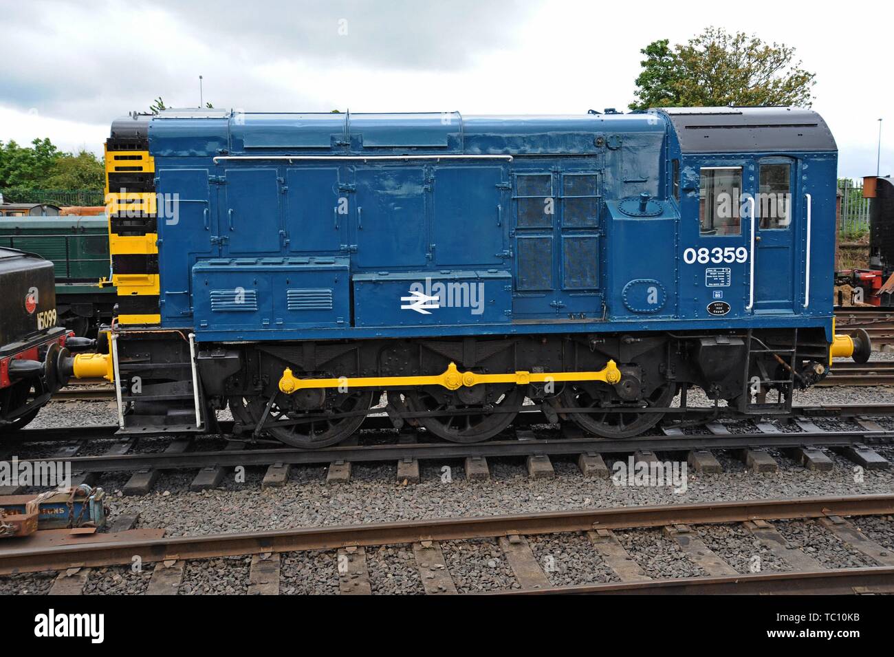 BR Diesel Rangierlok Klasse 08 Nr. D 3249 / 08 359 1958 gebaut, bewahrt im Chasewater Light Railway, Cannock Stockfoto