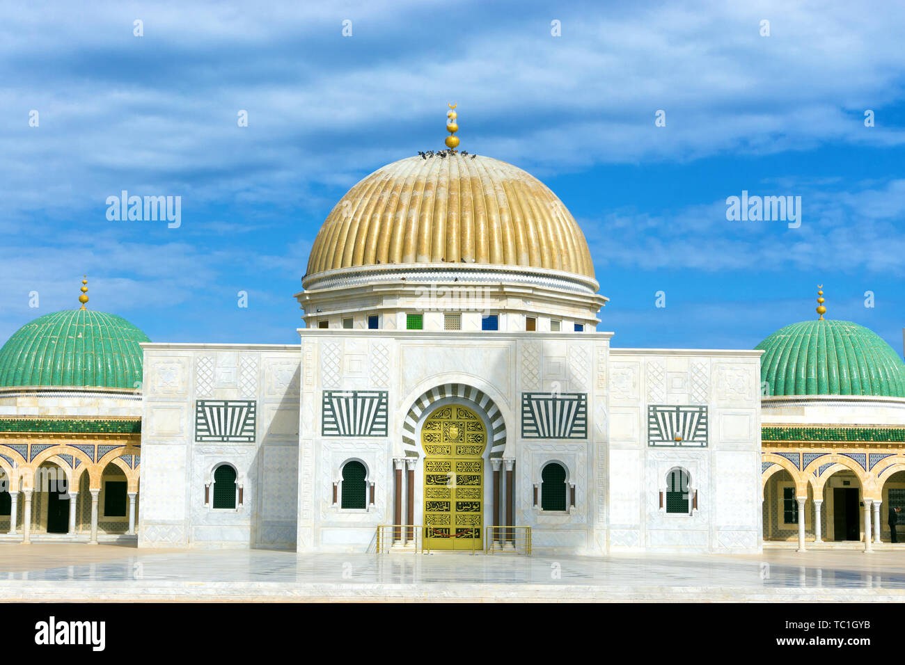 Das Mausoleum von Habib Bourguiba - der erste Präsident von Tunesien. Monastir, Tunesien Stockfoto