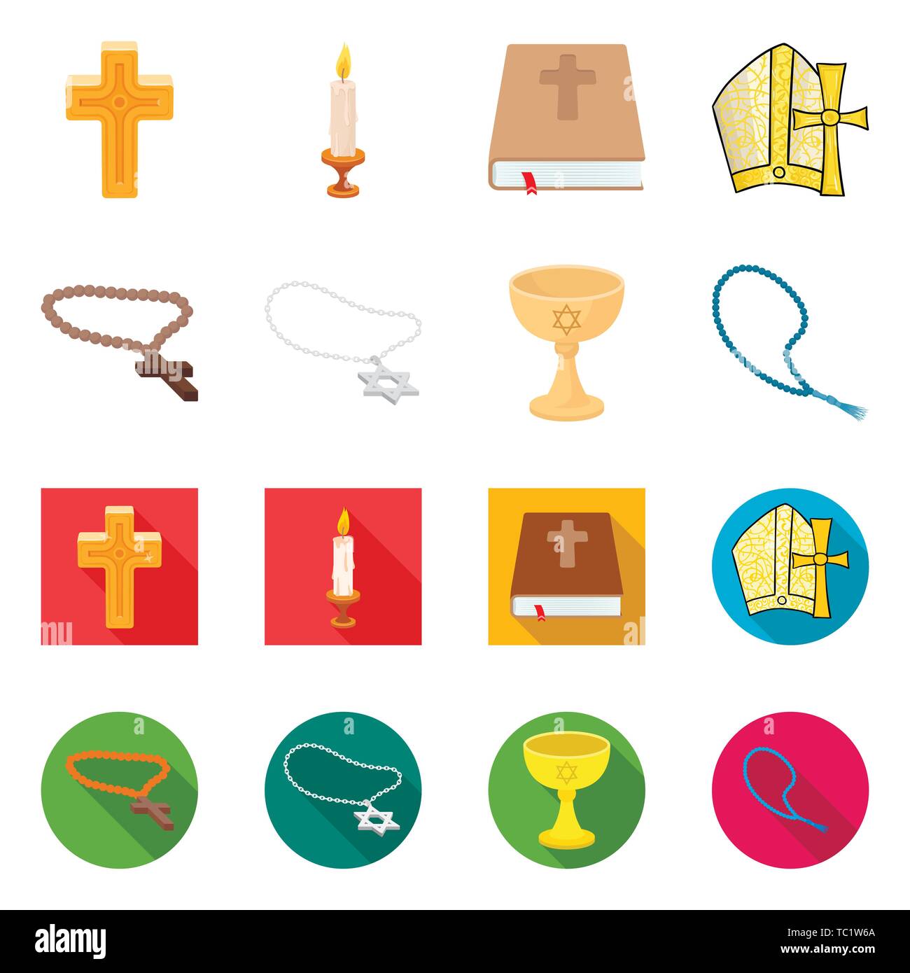 Kreuz, Bibel, Schüssel, Rosenkranz, mittelalterliche, groß, Christian, Farbe, Raupe, Kruzifix, Lit, leer, Katholische, Vintage, Anordnung, Baptisten, Lebensmittel, Halskette, verzierte, Brennen, Cover, Container, Glaube, Kunst, Flimmern, Buch, glänzend, Symbol, Perlen, Tätowierung, Objekte, Kerze, Evangelium, Suppe, Muslim, Reihen, Rahmen, Kerze, Attribut, Gold, Silber, Design, Dekoration, Set, Vector, Icon, Illustration, isoliert, Sammlung, Element, Grafik, Vektor, Vektoren, Stock Vektor