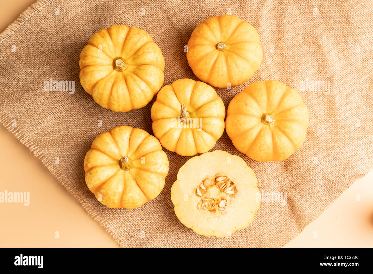 Goldenen Kürbis. Stockfoto