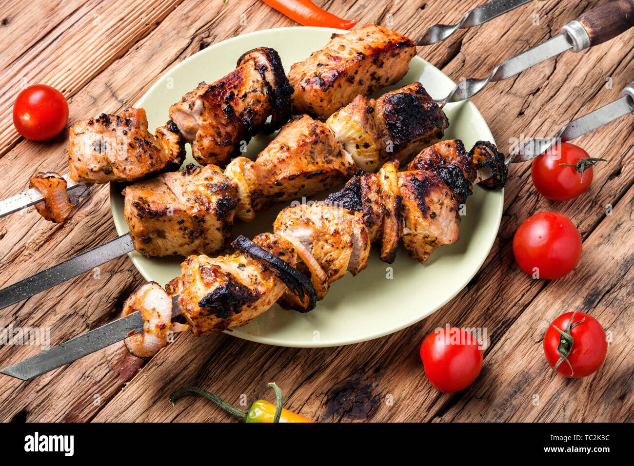 Spiesse Schaschlik Stockfotos und -bilder Kaufen - Alamy