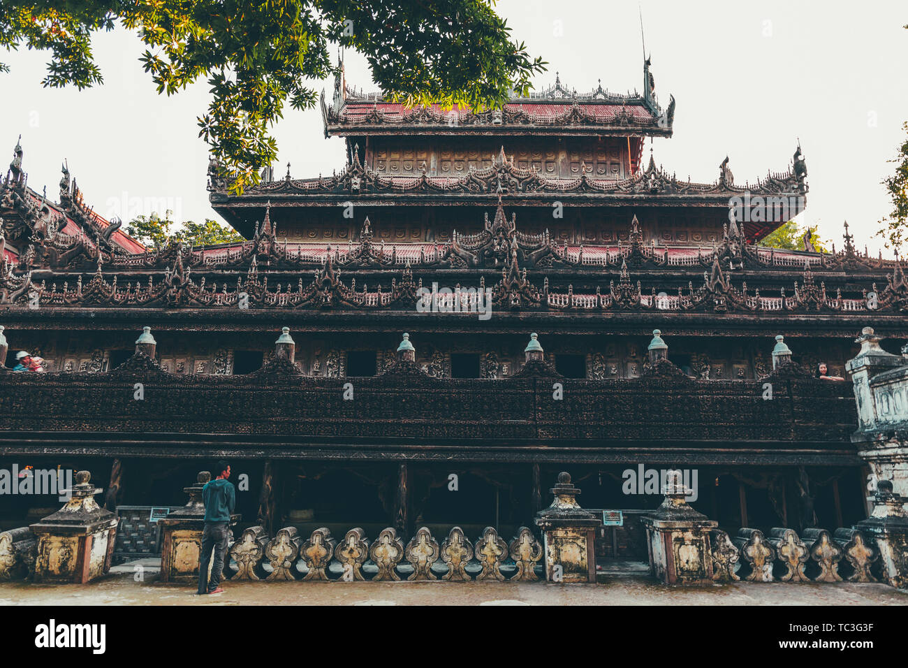 Das Golden Palace Kloster in Mandalay, Myanmar Stockfoto