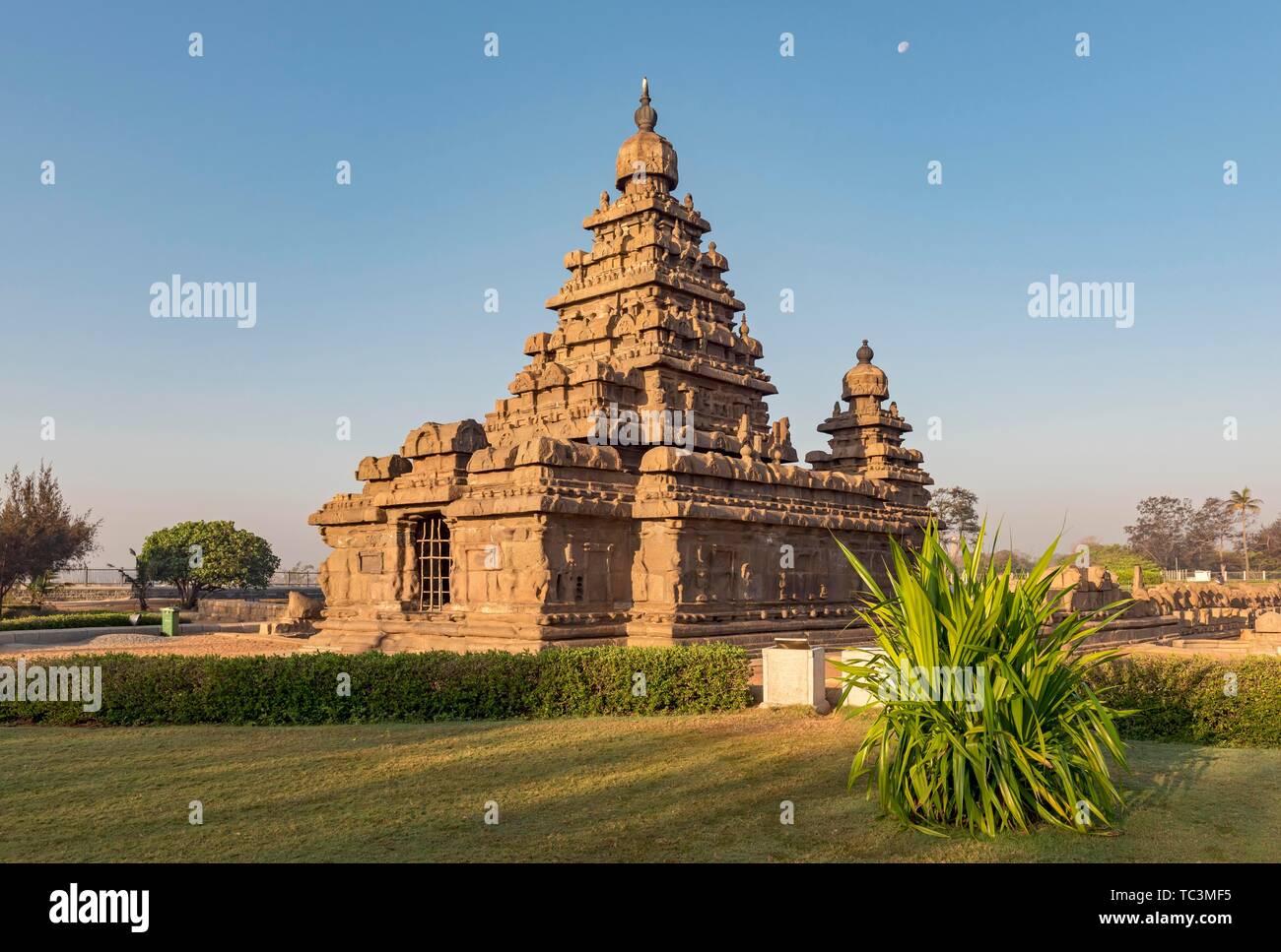 Shore Tempel, Mamallapuram Mahabalipuram, Indien Stockfoto