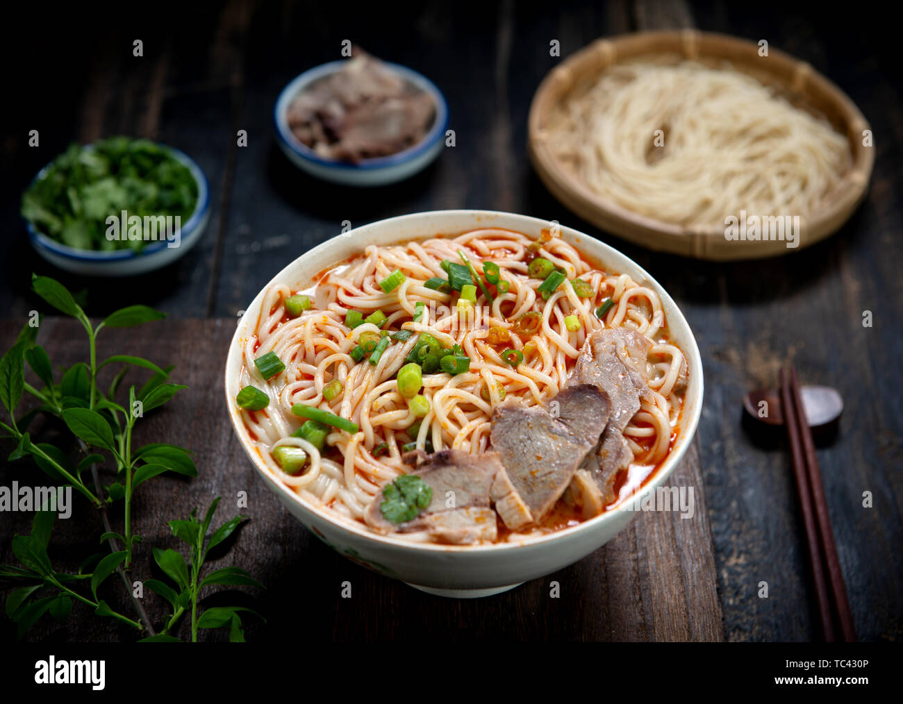 Henan berühmten Essen county branded Nudeln Stockfoto