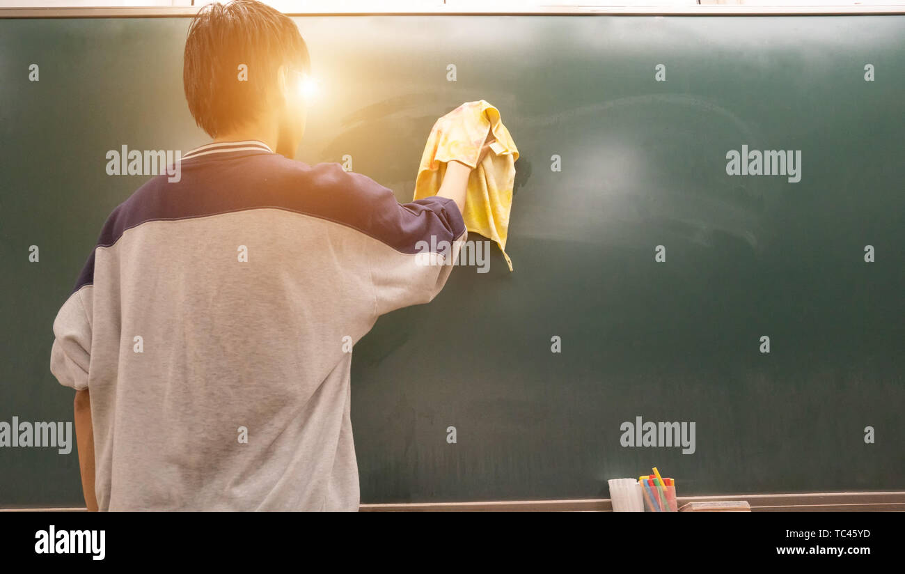 Blackboard und die Wahl der Hochschule Aufnahmeprüfung Stockfoto