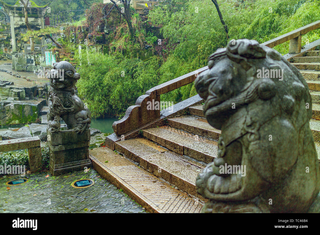 Huqiu Mountain Scenic Area, Suzhou Stockfoto