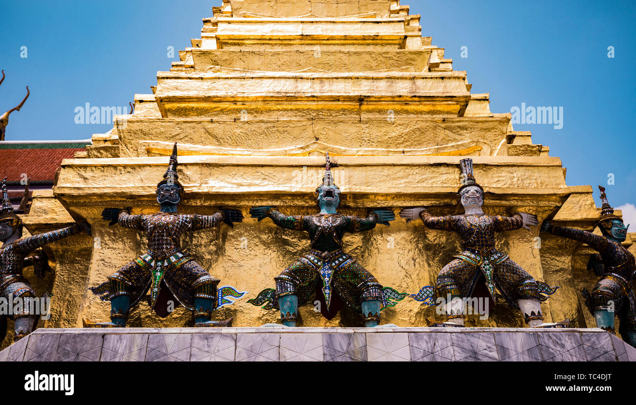 In der Nähe des Grand Palace Architektur Stockfoto