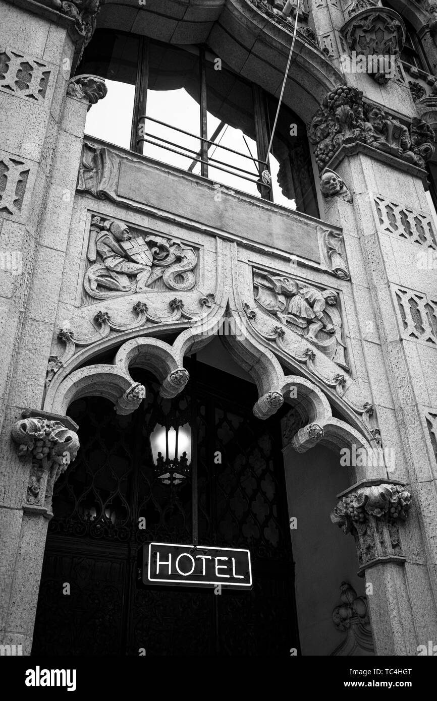 Hotel in der Innenstadt von Los Angeles, Kalifornien Stockfoto