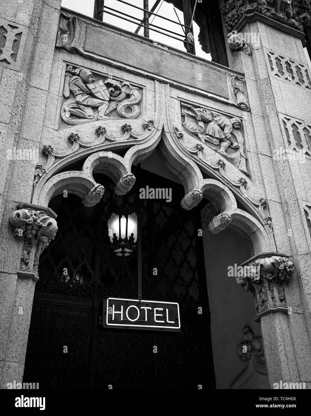 Hotel in der Innenstadt von Los Angeles, Kalifornien Stockfoto