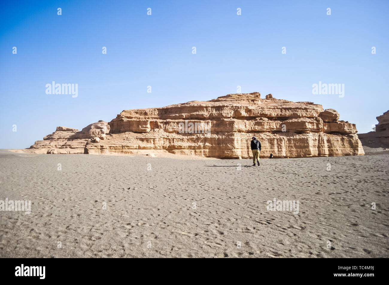 Gobi Landschaft des Yadan Geopark, Dunhuang, Provinz Gansu Stockfoto