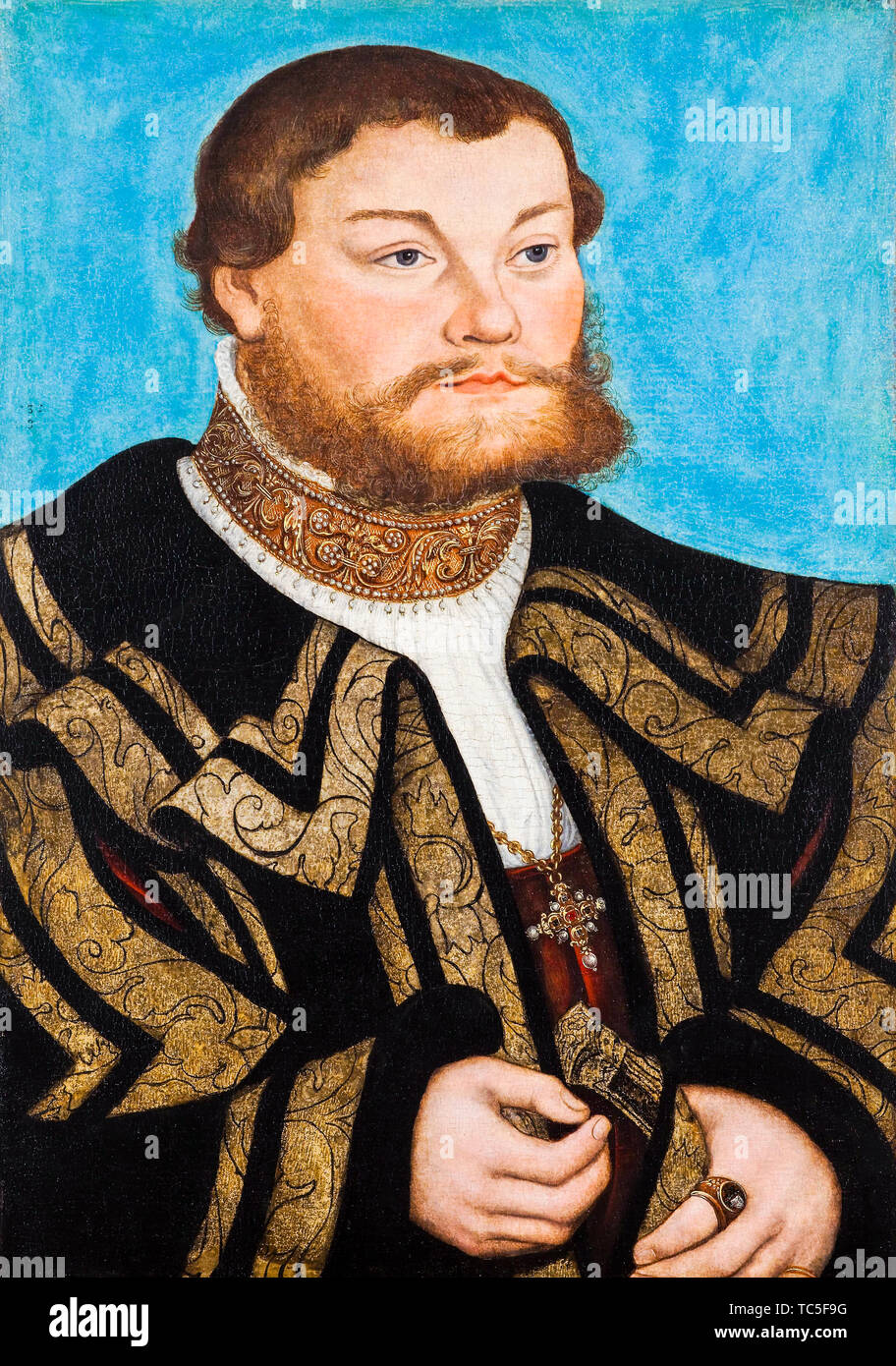 Lucas Cranach der Ältere, John V, Fürst von Anhalt-Zerbst, 1504-1551, Portrait Malerei, 1532 Stockfoto