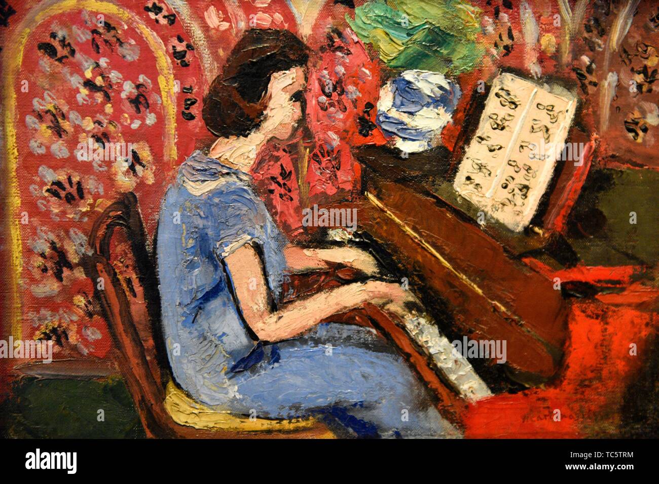 Petite Pianiste Robe Bleue 1924 Von Henri Matisse Henri Matisse Museum In Nizza Alpes Maritimes Sudfrankreich Stockfotografie Alamy