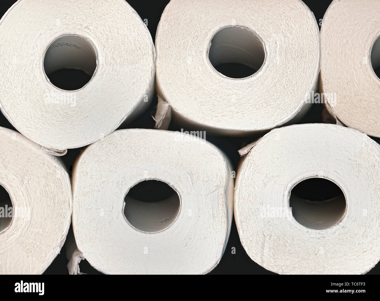 Toilettenpapier, WC-Papier Stockfoto