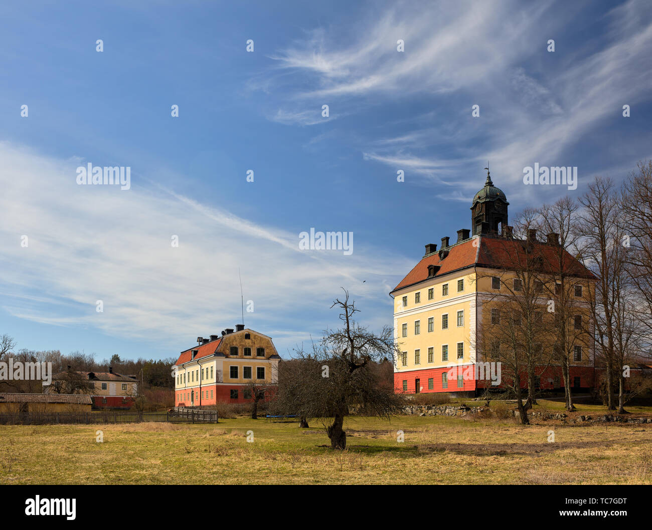 Ängsö Burg zwischen Enköping und Västerås, Schweden Stockfoto