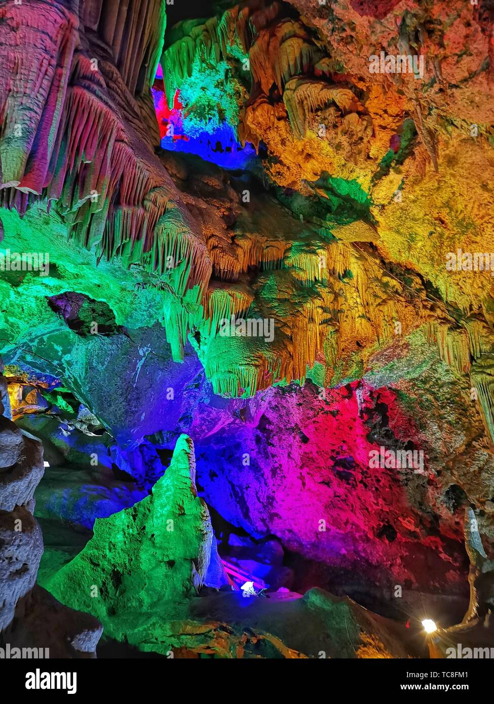Jiguan Höhle Scenic Area, Luanchuan County, Luoyang, Provinz Henan Stockfoto