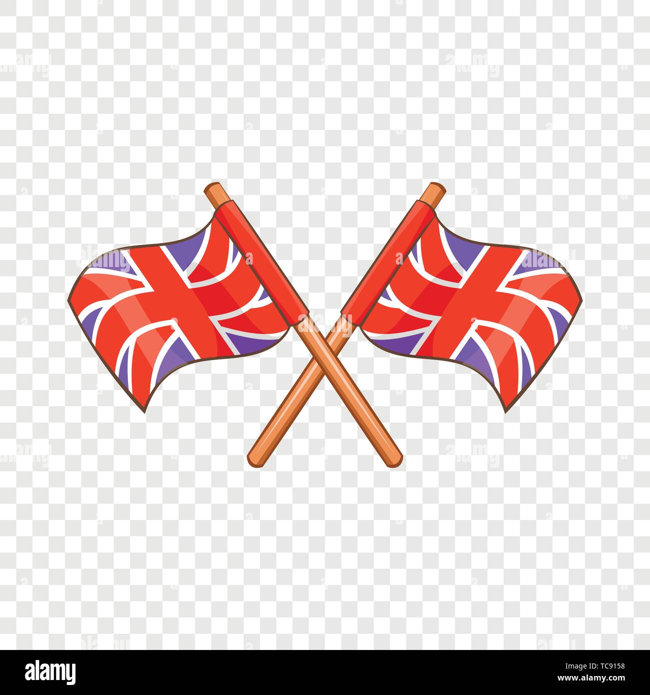 Great Britain Flaggensymbol Cartoon Stil Stock Vektorgrafik Alamy