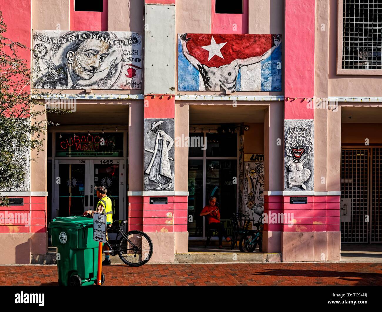 Calle Ocho Gebäude. Little Havana. Miami. Stockfoto