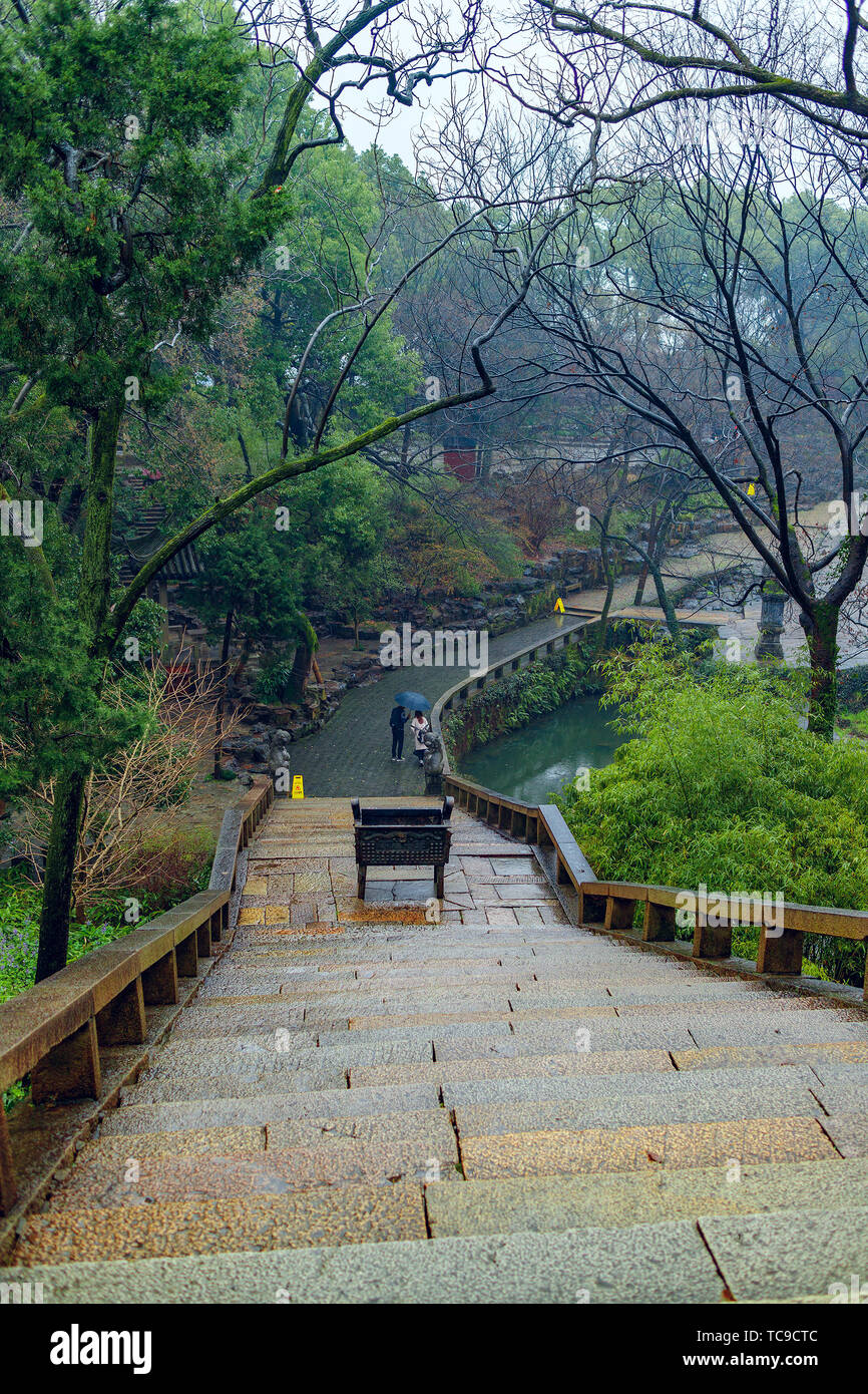 Huqiu Mountain Scenic Area, Suzhou Stockfoto