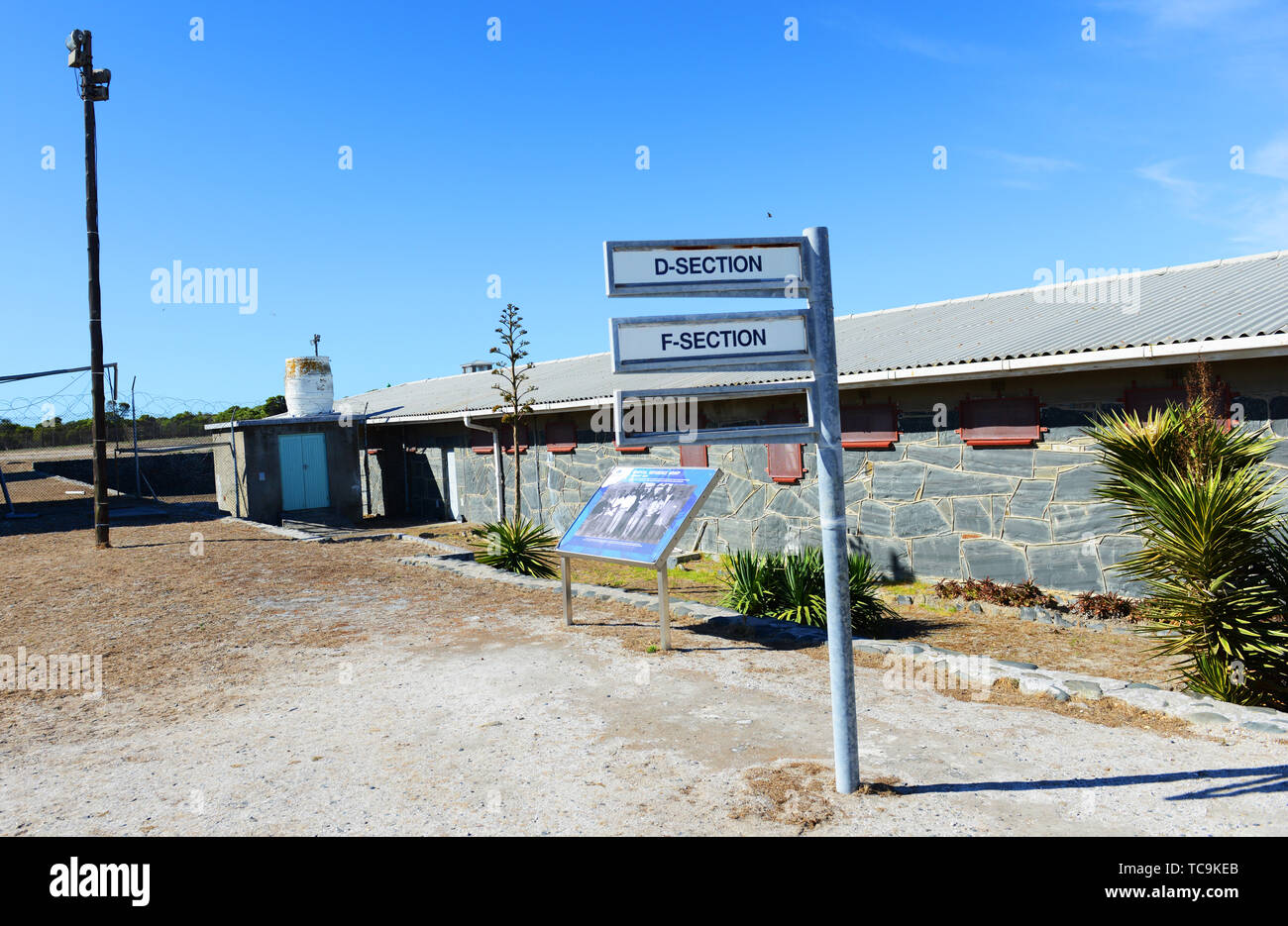 Die maximale Sicherheit Gefängnis auf Robben Island wurde zwischen den Jahren von 1961 bis 1991 verwendet. Stockfoto