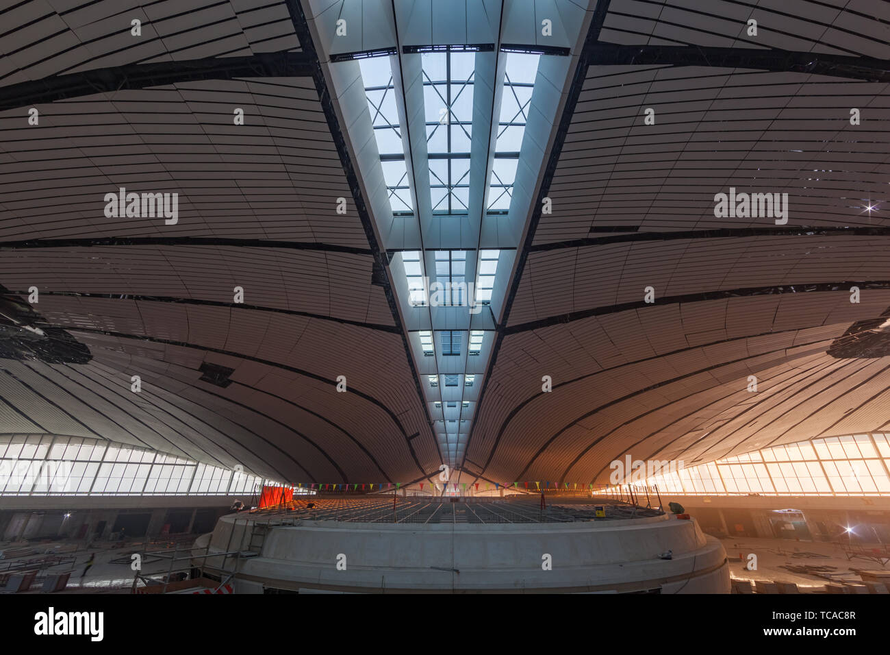 Baustelle von daxing Neuer Flughafen in Peking Stockfoto