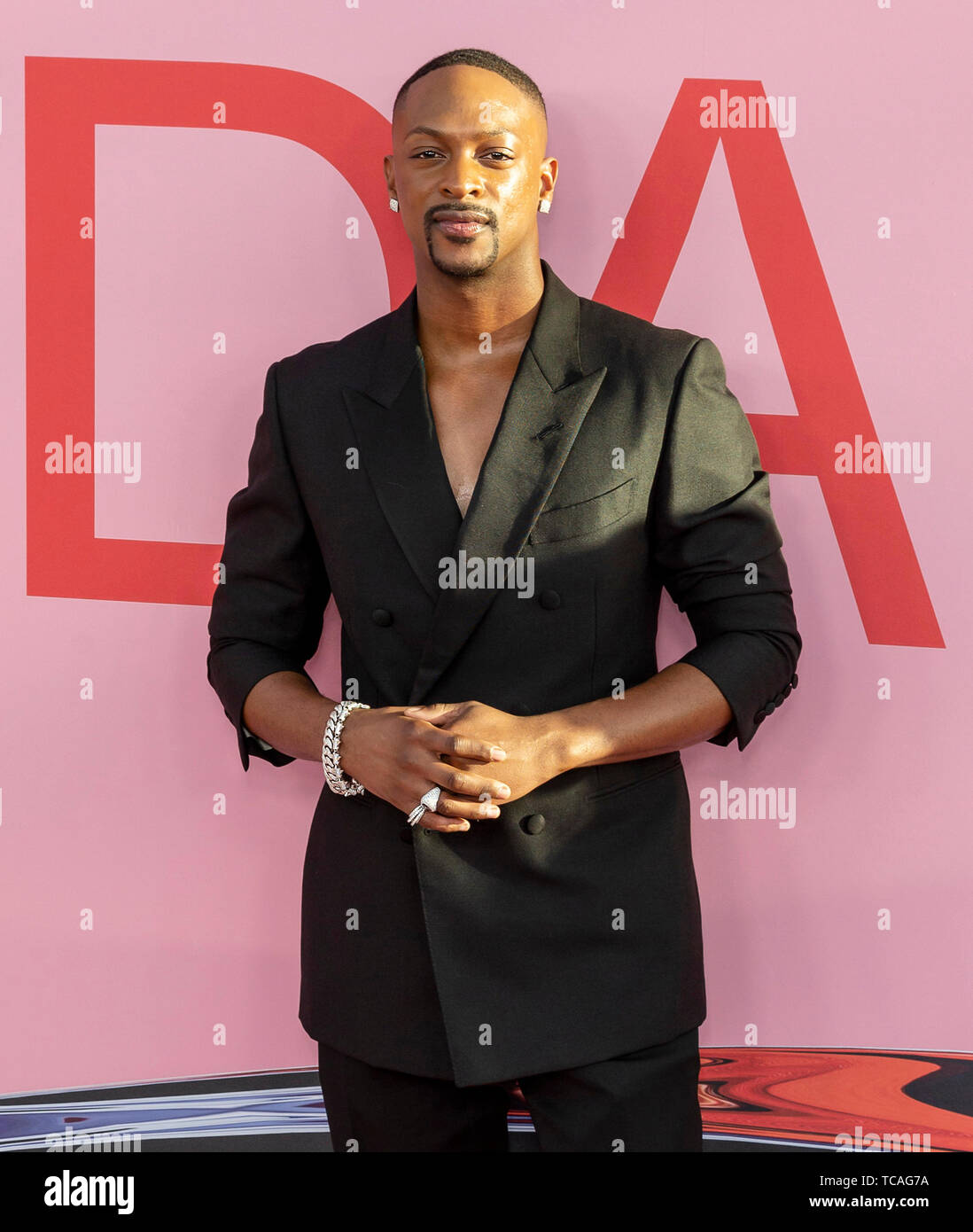 New York, NY - 03. Juni 2019: Laquan Smith besucht 2019 CFDA Fashion Awards am Brooklyn Museum Stockfoto