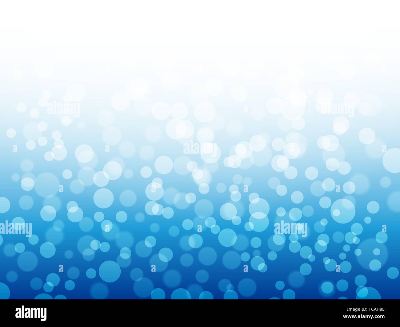 Bokeh leuchtet auf blauem Hintergrund. Winter Design. Blau abstrakte Weihnachten Hintergrund. Vector Illustration Stock Vektor