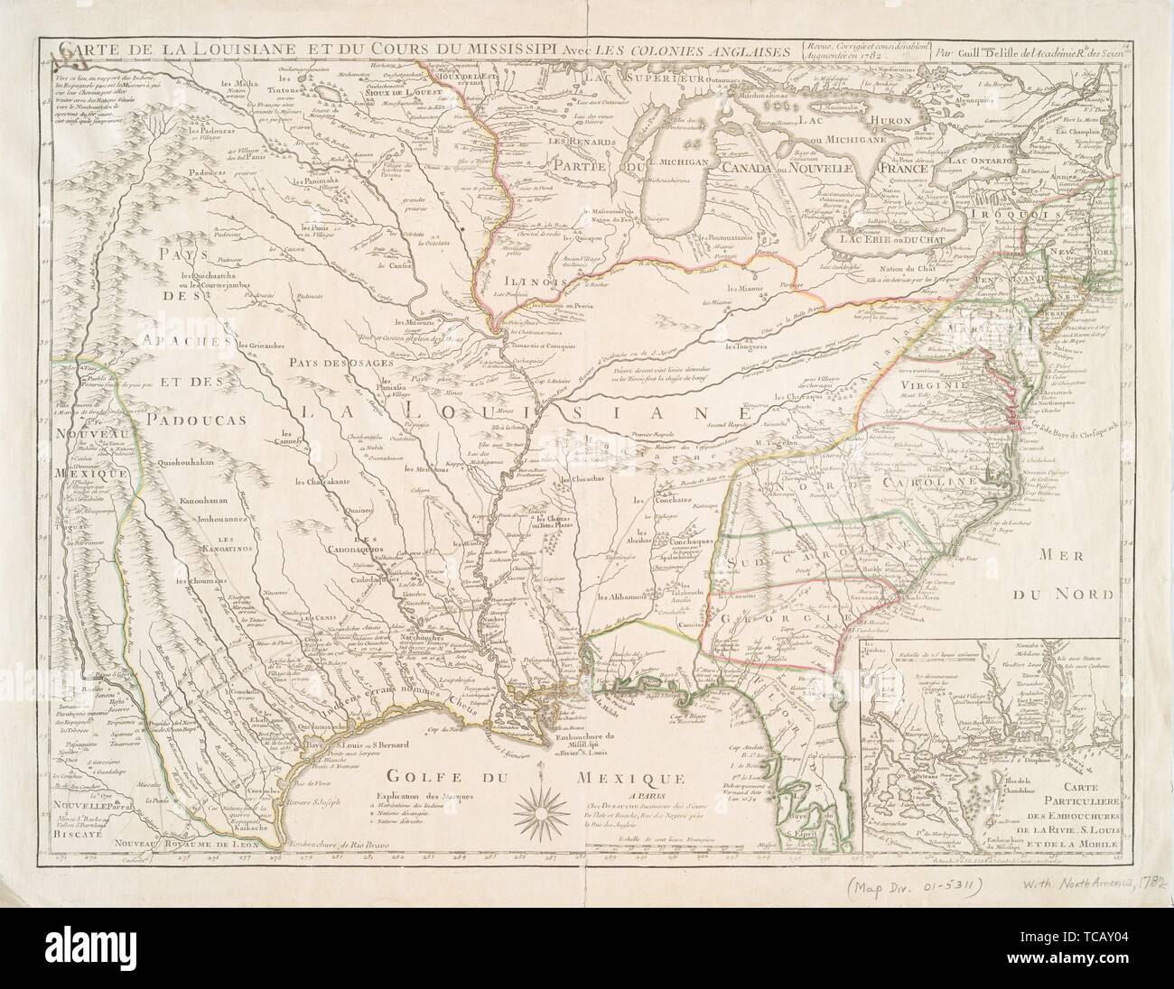 Mappa di europa mississippi Fotos und Bildmaterial in hoher Auflösung