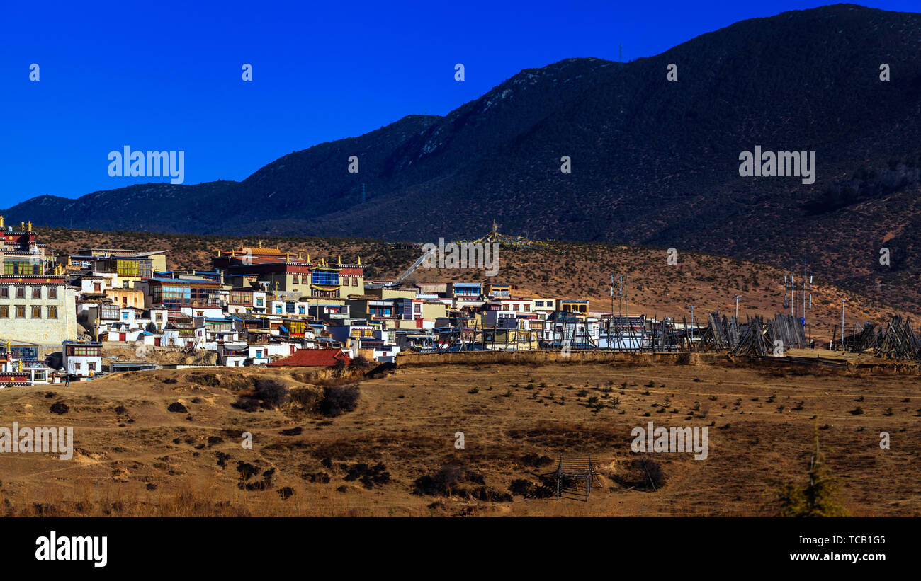 Shangri-La Songzanlin Temple (kleine Potala Palast) Stockfoto