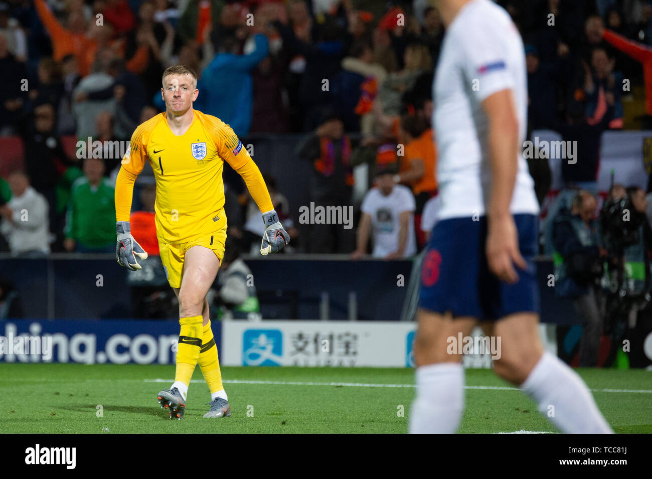 GUIMARES, PORTUGAL 6. JUNI Quincy Promes der Niederlande macht es 3-1 nach Holland während der UEFA Nationen Liga Match zwischen den Niederlanden und England am Estádio D. Afonso Henriques, Guimarães, Portugal am Donnerstag, 6. Juni 2019. (Quelle: Pat Scaasi | MI Nachrichten) Credit: MI Nachrichten & Sport/Alamy leben Nachrichten Stockfoto