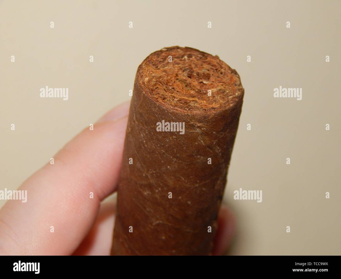 Kubanische Zigarren aus echten Tabak. Stockfoto