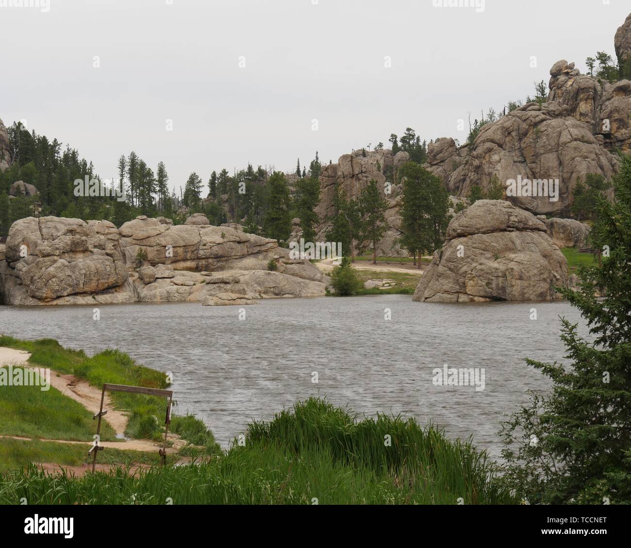 Sylvan Lake, Custer State Park, South Dakota. Stockfoto
