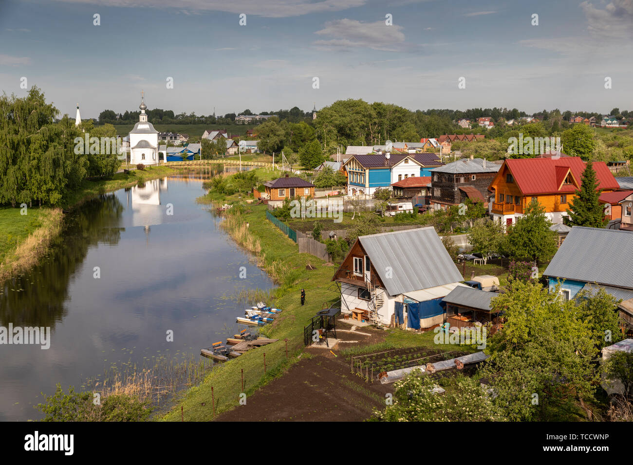 Kamenka Fluss in Wladimir, Russland Stockfoto