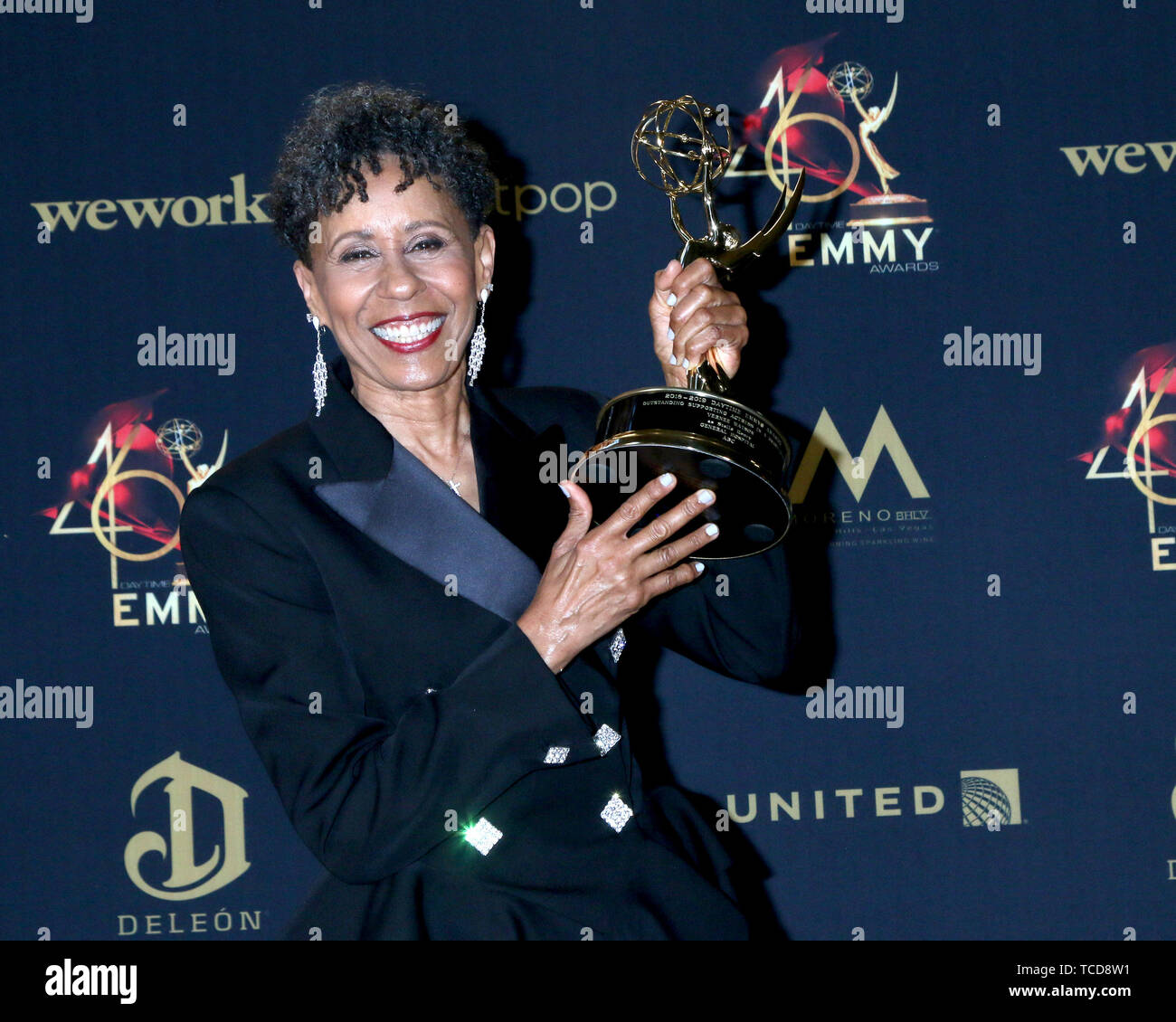 2019 Daytime Emmy Awards in Pasadena Convention Center am 5. Mai 2019 in Pasadena, CA bietet: Vernee Watson Wo: Pasadena, Kalifornien, USA, wenn: 05. Mai 2019 Credit: Nicky Nelson/WENN.com Stockfoto