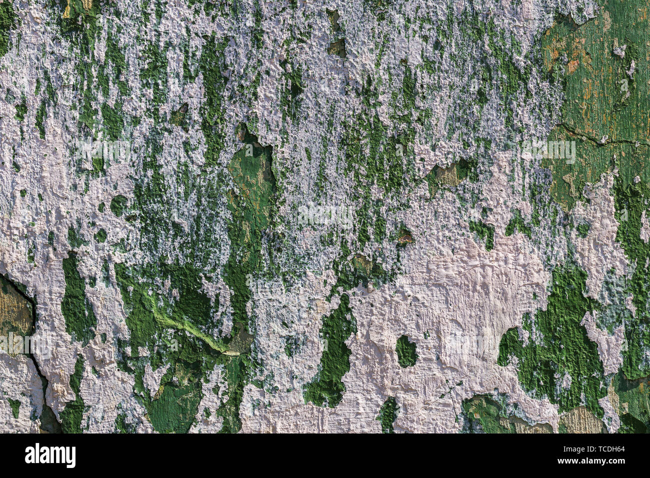 Weiß-grün alte Mauer Textur Stockfoto