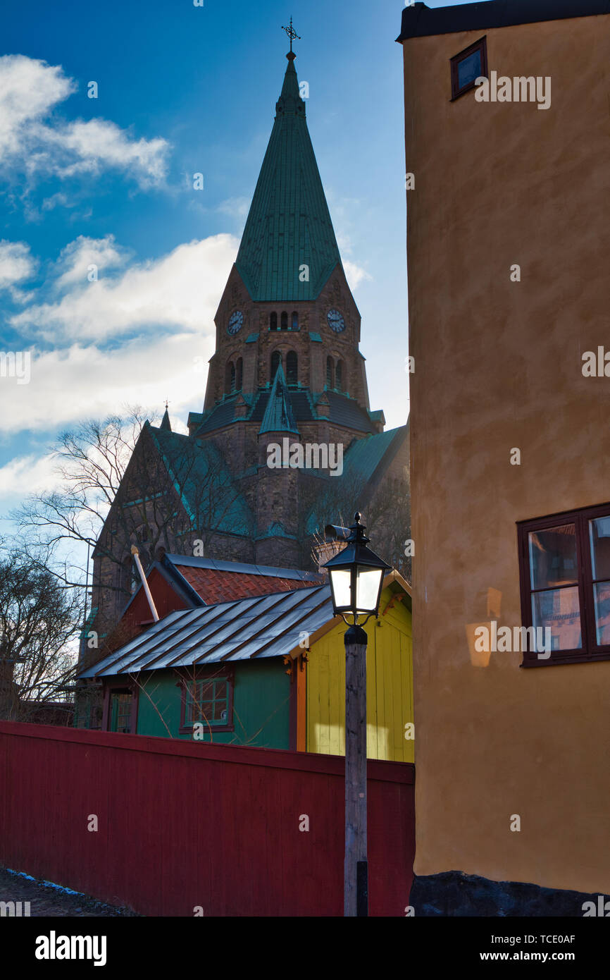 Sofia Kirche (Sofia Kyrka) im Bezirk von Vita Bergen (Weißer Berg), Södermalm, Stockholm, Schweden, Skandinavien Stockfoto